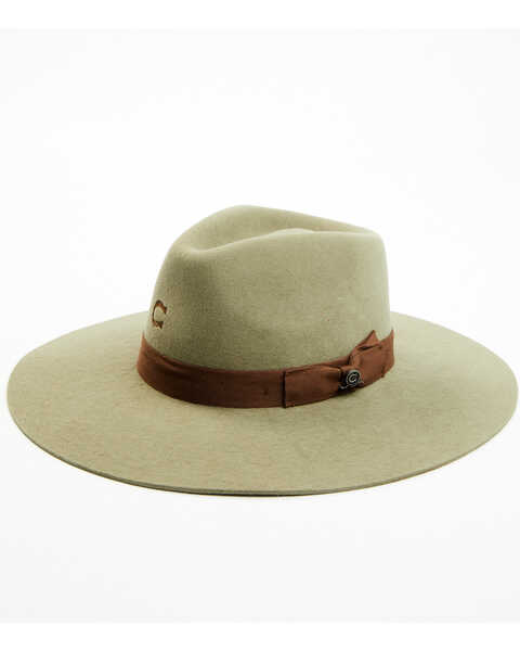 Charlie 1 Horse Olive Highway Wool-Felt Western Hat , Olive, hi-res