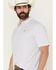 Image #2 - Ariat Men's Geo Print Short Sleeve Polo, White, hi-res