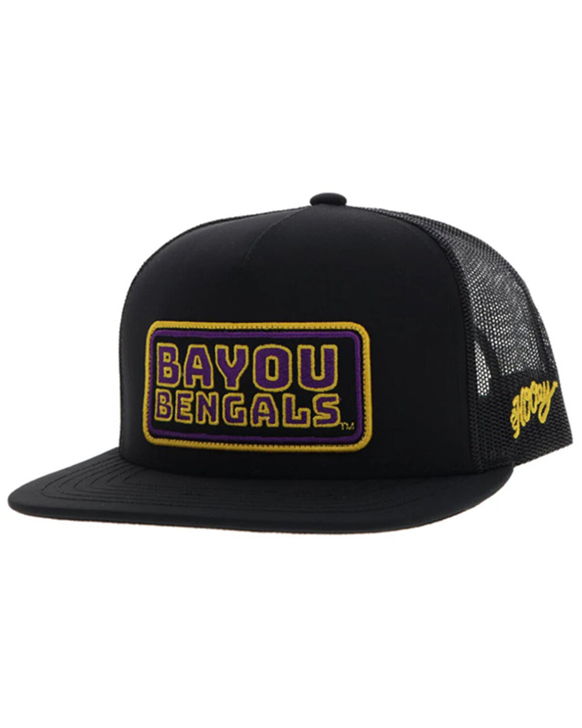 Image #1 - Hooey Men's Bayou Bengals Trucker Cap, Black, hi-res
