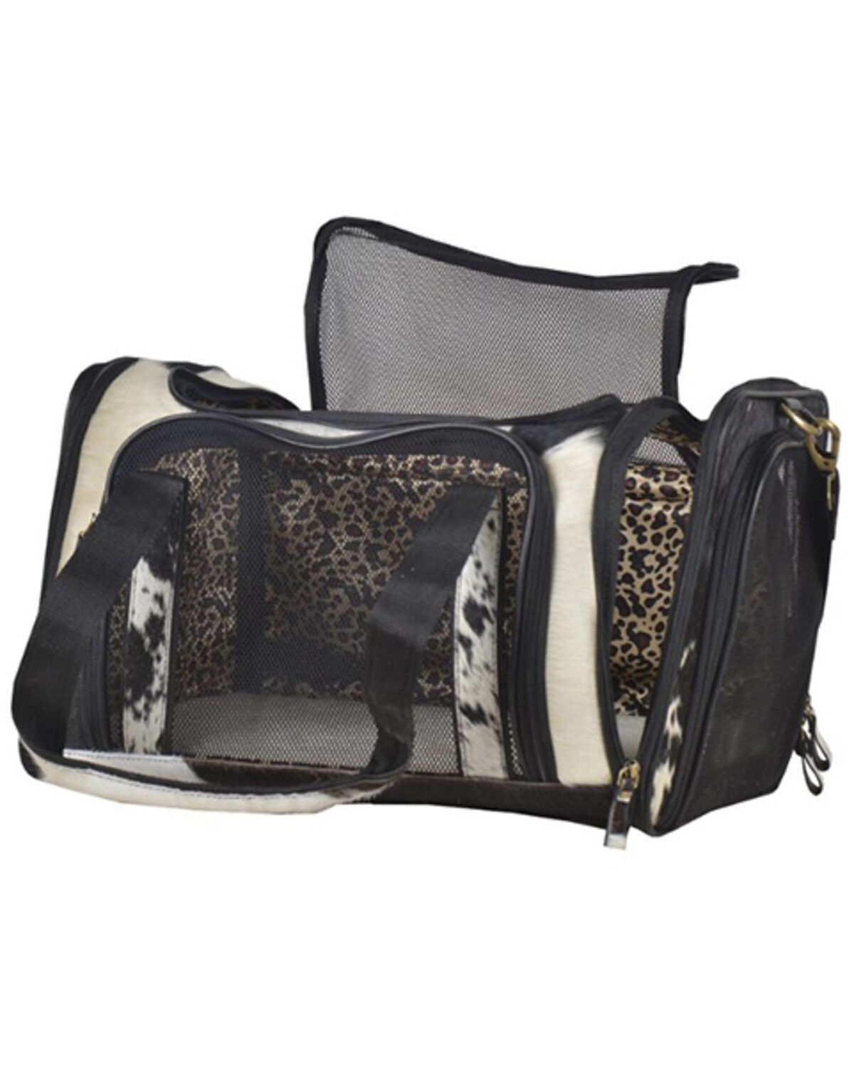 Image #4 - Myra Bag Smoke Hair-On Leather Dog Bag, Multi, hi-res