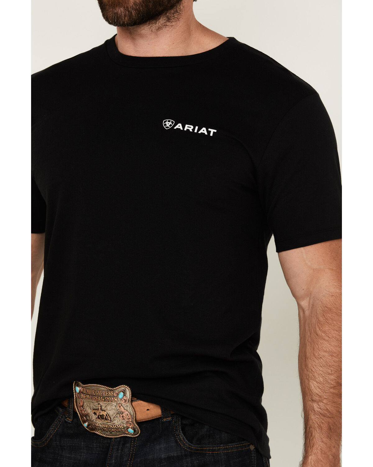Image #4 - Ariat Men's Viva Mexico Logo Short Sleeve Graphic T-Shirt, Black, hi-res