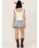 Image #3 - Cello Women's Medium Wash Mid Rise Denim Mini Skirt, Medium Wash, hi-res