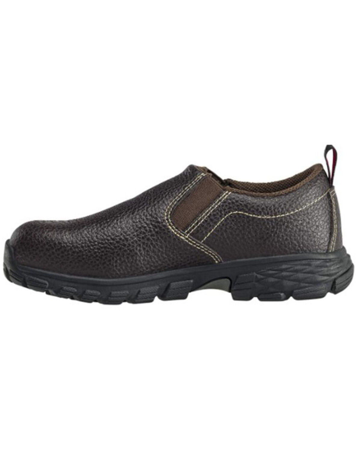 Image #3 - Avenger Women's Flight Brown Work Shoes - Alloy Toe, Brown, hi-res