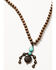 Shyanne Women's Mystic Skies Feather Concho Layered Bolo Necklace, Rust Copper, hi-res