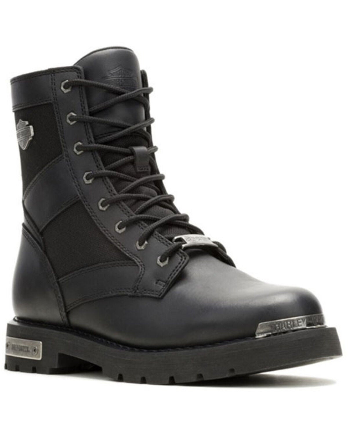 Harley Davidson Men's Maverick Motorcycle Boots - Round Toe, Black, hi-res