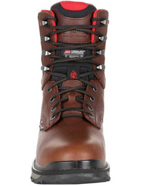 Image #5 - Rocky Men's Rams Horn Waterproof Work Boots - Composite Toe, Dark Brown, hi-res