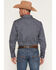 Image #4 - Cody James Men's Diamond Soul Medallion Print Long Sleeve Snap Western Shirt, Navy, hi-res