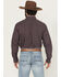 Image #4 - Cinch Men's Geo Print Long Sleeve Button-Down Western Shirt - Big, Purple, hi-res