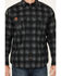 Image #3 - Hawx Men's FR Plaid Print Long Sleeve Button-Down Western Work Shirt, Black, hi-res