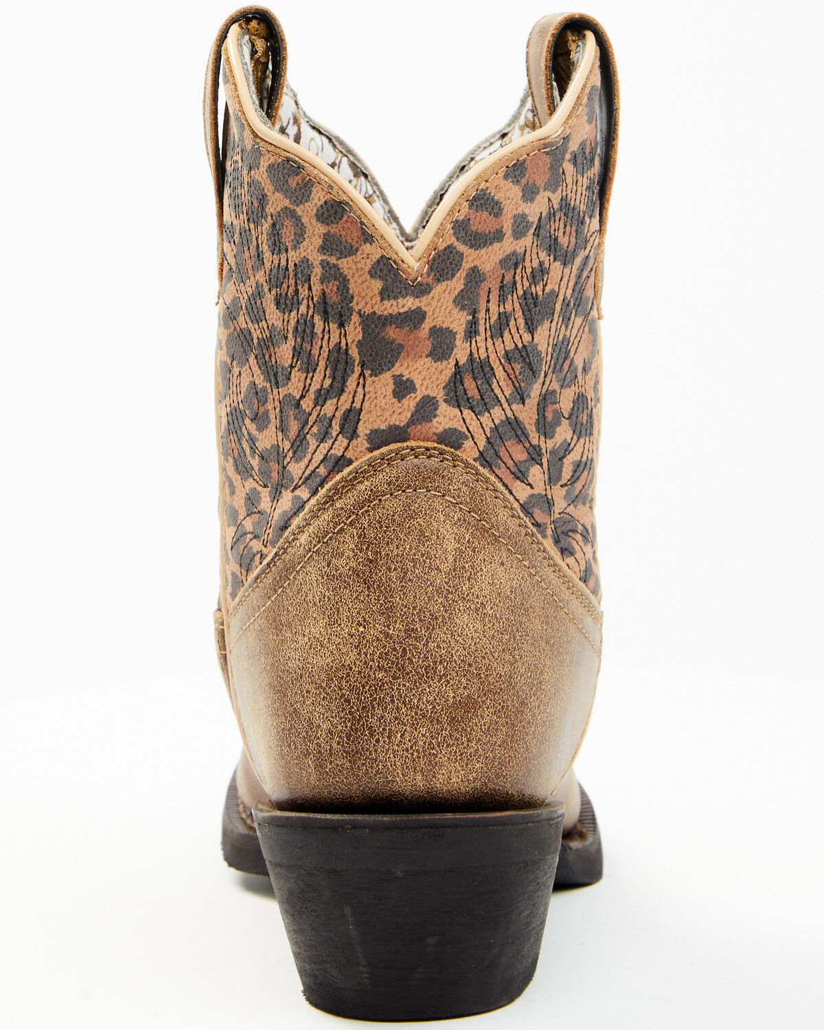 Image #5 - Laredo Women's Leopard Print Western Fashion Booties - Round Toe, Leopard, hi-res