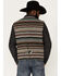 Image #4 - Powder River Outfitters Men's Serape Stripe Print Wool Vest, Rust Copper, hi-res