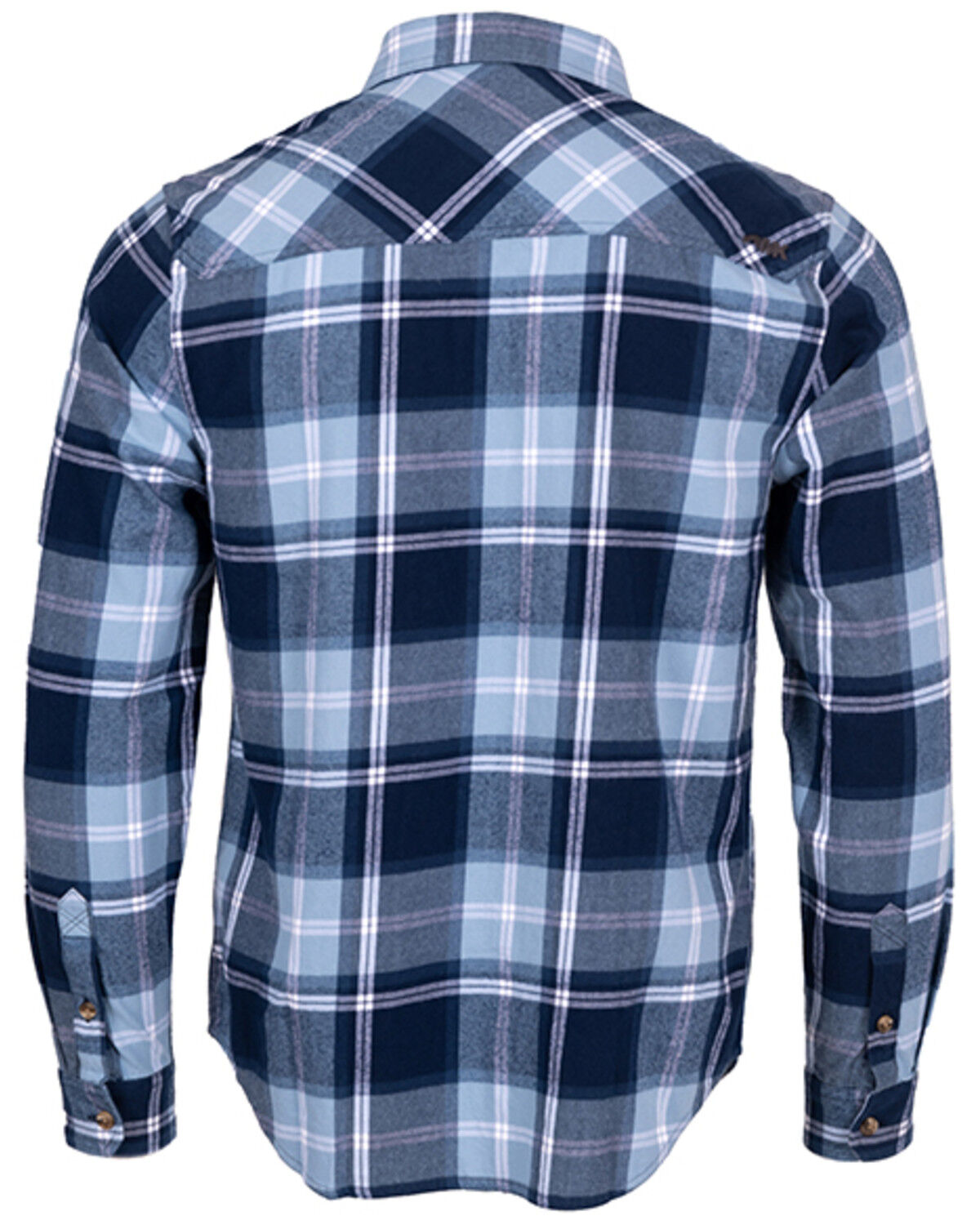 Image #2 - Mountain Khakis Men's Homestead Plaid Print Long Sleeve Button-Down Flannel Shirt, Navy, hi-res