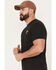 Image #4 - Brixton Men's Boot Barn Exclusive Rancho Short Sleeve Graphic T-Shirt, Black, hi-res
