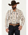 Image #1 - Rock & Roll Denim Men's Southwestern Striped Print Long Sleeve Pearl Snap Stretch Western Shirt, , hi-res