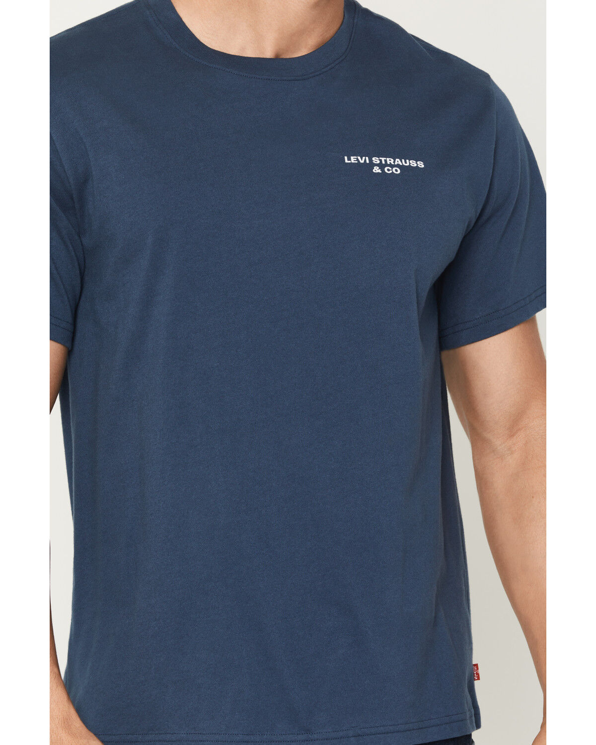 Image #4 - Levi's Men's Indie Prep Script Logo Short Sleeve Graphic T-Shirt, Blue, hi-res
