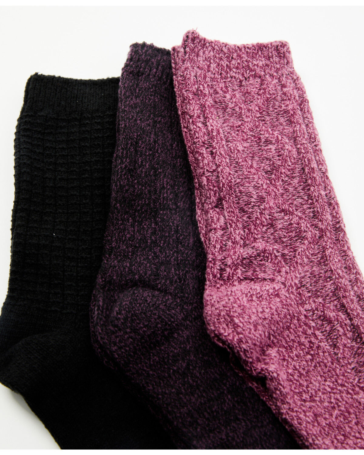 Image #3 - Boot Barn Women's Purple Luxe Cozy Sock Gift Box - 3 Piece, Purple, hi-res
