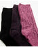 Image #3 - Boot Barn Women's Purple Luxe Cozy Sock Gift Box - 3 Piece, Purple, hi-res