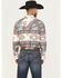 Image #4 - RANK 45® Men's Bodo Southwestern Print Long Sleeve Performance Western Shirt, Ivory, hi-res