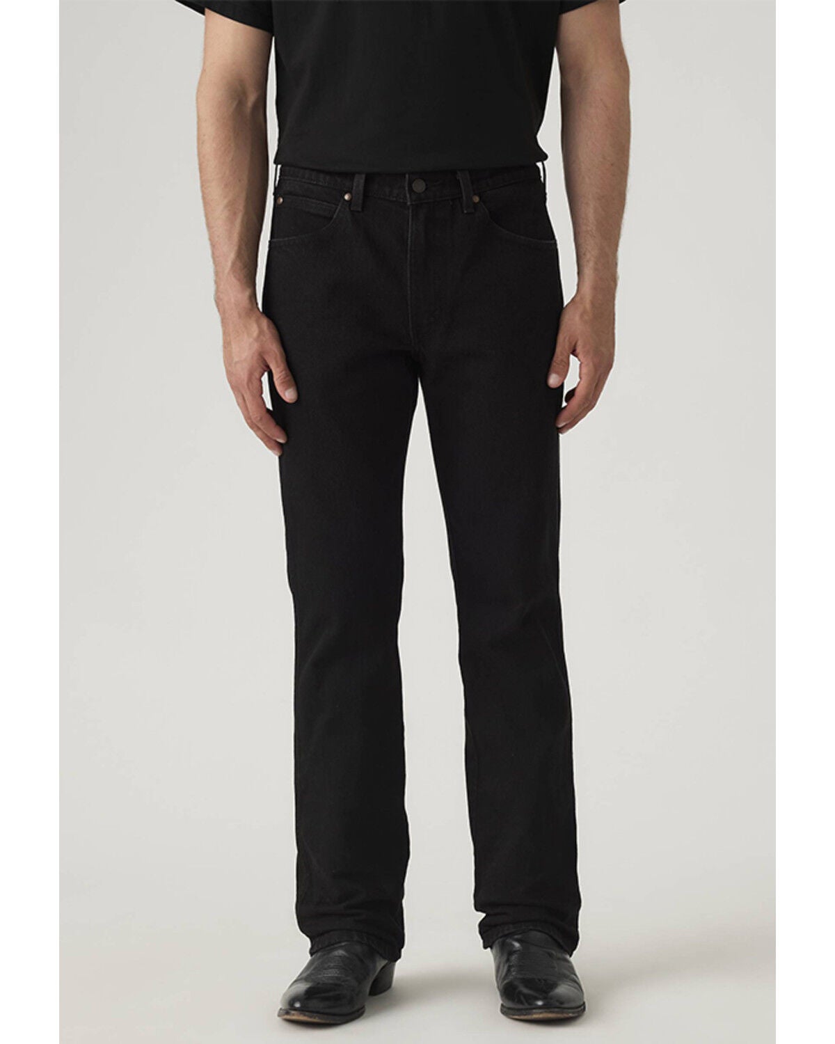 Levi's Men's 537 Western Bootcut Stretch Denim Jeans, Black, hi-res