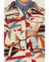 Image #3 - Fornia Boys' Southwestern Print Snap Shacket, Red, hi-res
