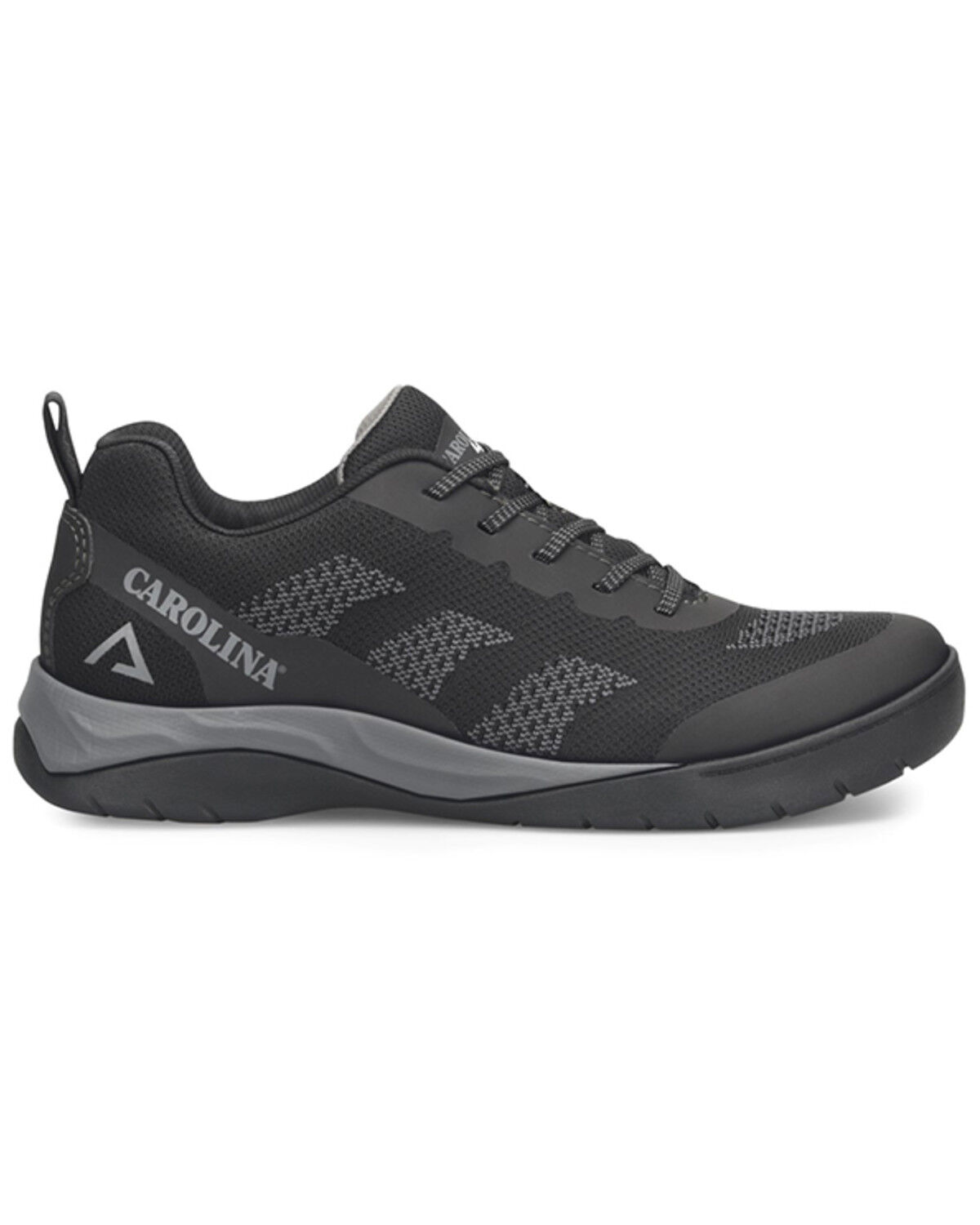 Image #2 - Carolina Men's Align Flux Athletic Low Textile Lace-Up Work Sneakers - Round Toe, Black, hi-res