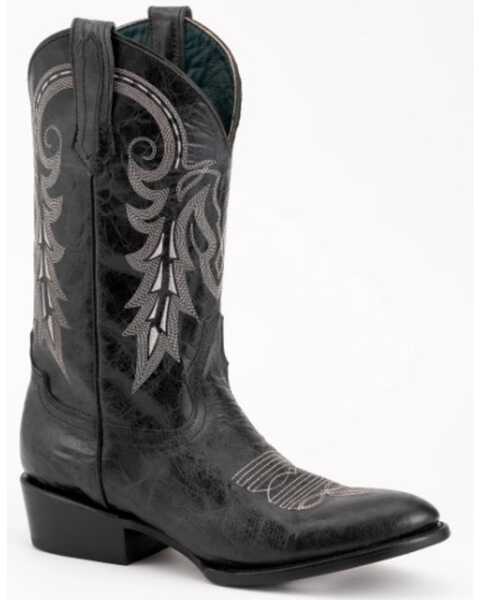 Image #1 - Ferrini Men's Remington Western Boots - Round Toe, Black, hi-res