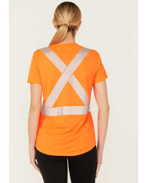 Image #4 - Ariat Women's Rebar Hi-Vis ANSI Short Sleeve T-Shirt, Bright Orange, hi-res