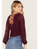 Image #3 - Idyllwind Women's Date Night Floral Lace Crop Top, Purple, hi-res