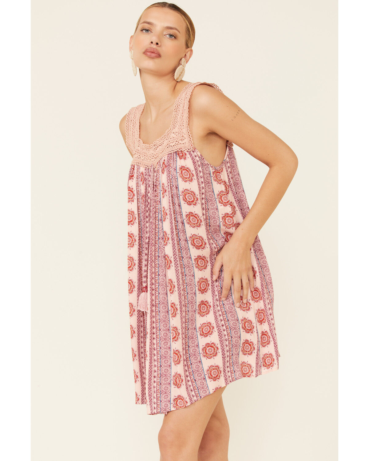 Image #4 - Band of the Free Women's Rose Anna Mini Dress, Rose, hi-res