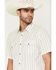 Image #2 - Moonshine Spirit&reg; Men's Happy Hour Striped Short Sleeve Snap Western Shirt, Ivory, hi-res