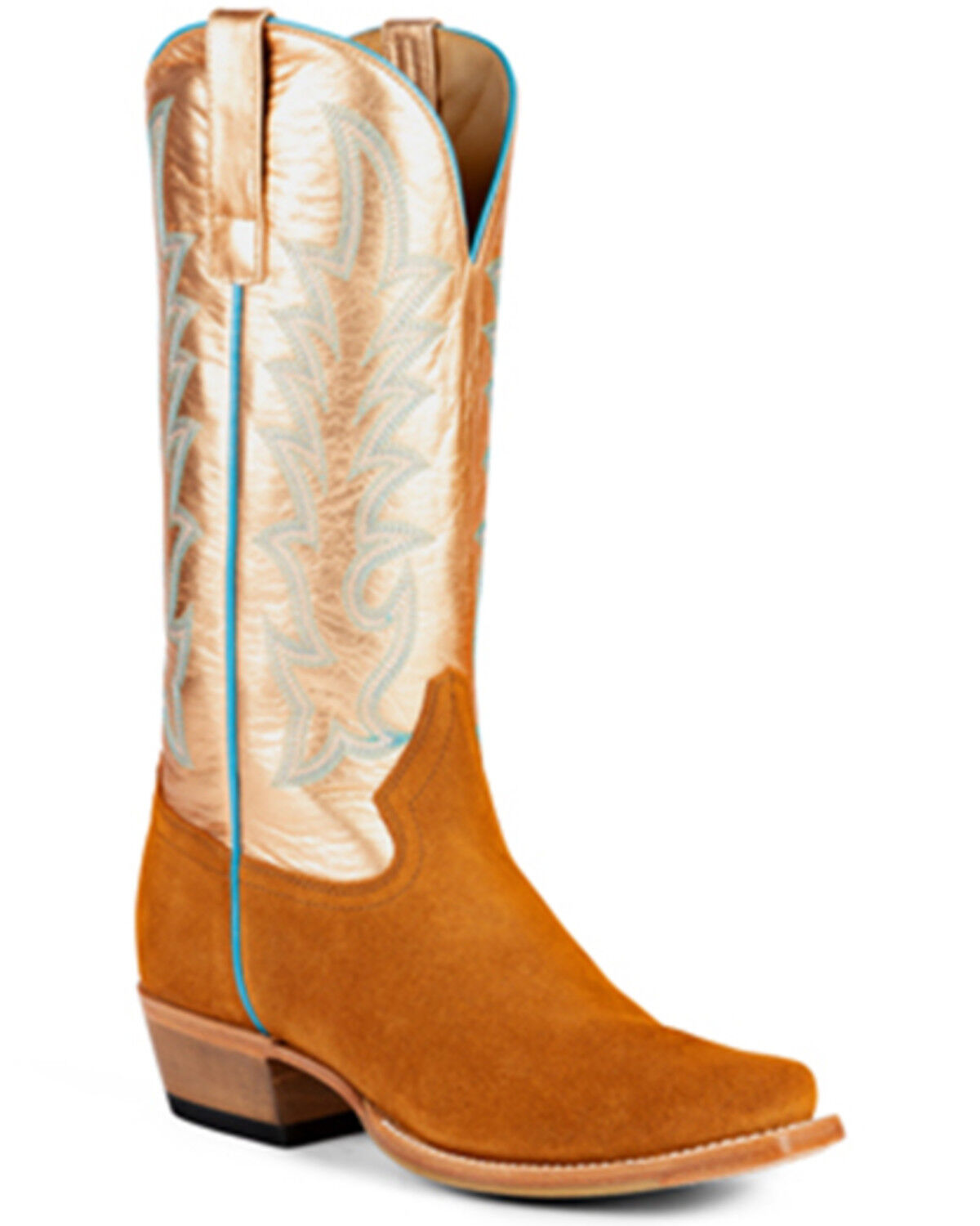Image #1 - Macie Bean Women's Ginger Snapped Western Boots - Square Toe, Tan, hi-res