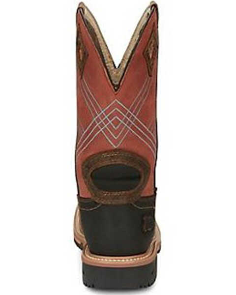 Image #5 - Justin Men's Dalhart Waterproof Western Work Boots - Nano Composite Toe, Brown, hi-res