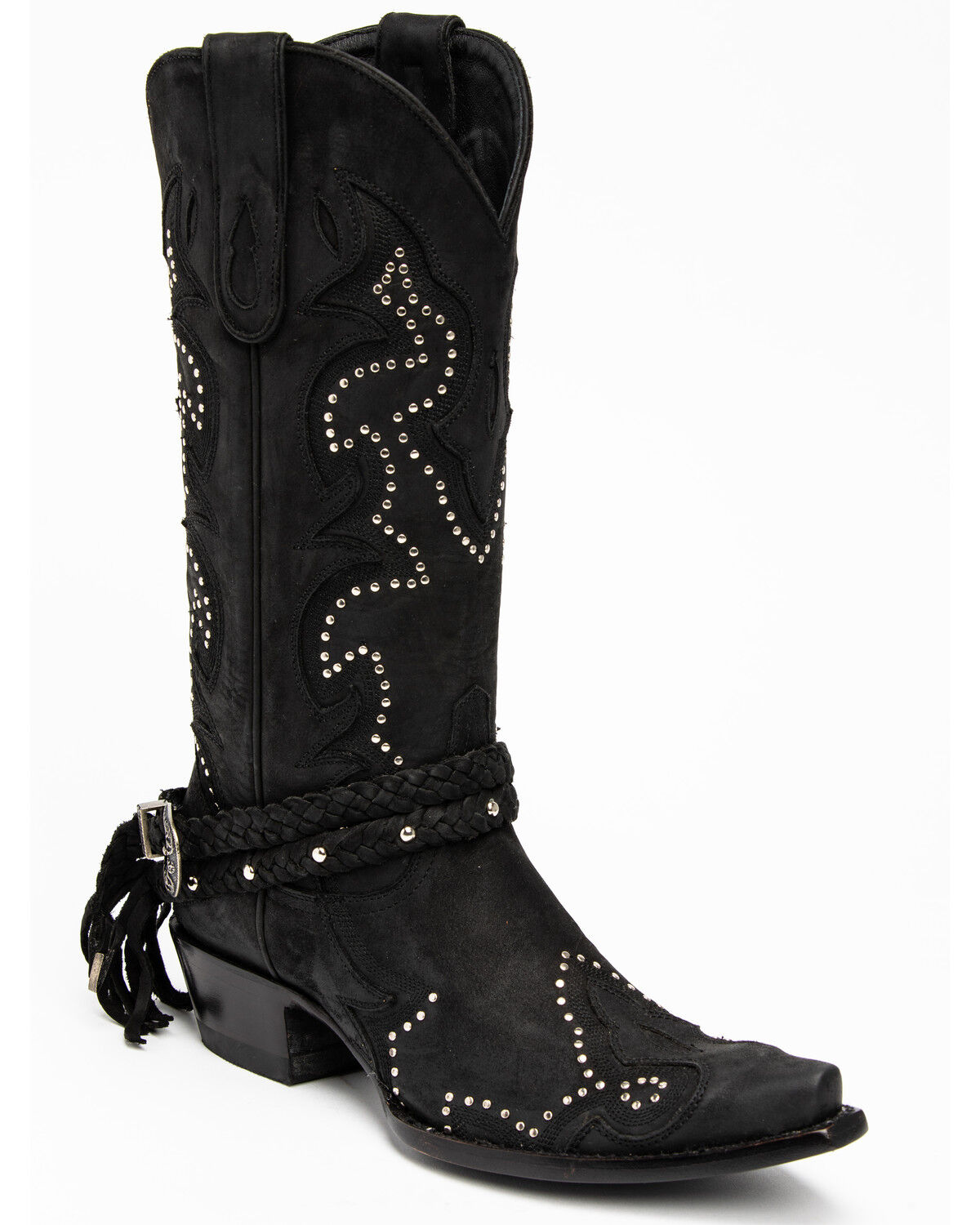womens black cowgirl boots