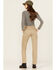 Image #3 - Dickies Women's Mid Rise Straight Stretch Twill Work Pants, Sand, hi-res