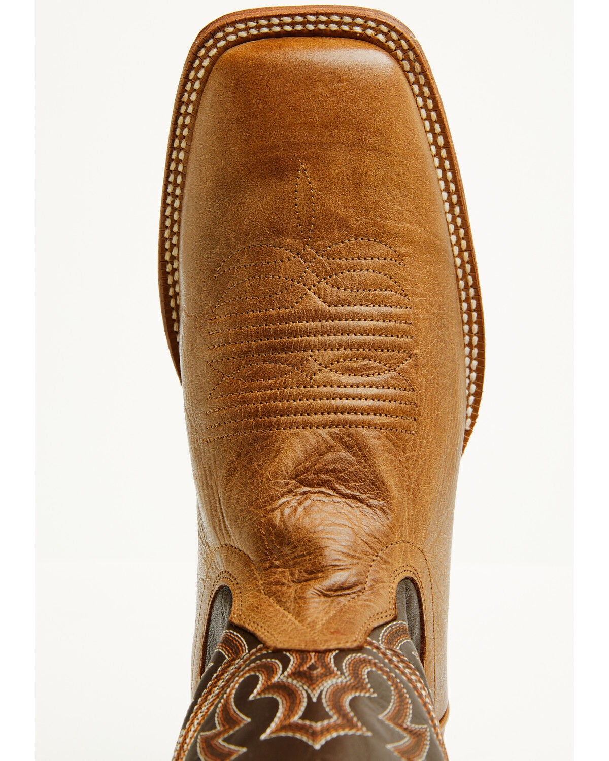 Image #6 - Ariat Men's Country Roads Western Boots - Broad Square Toe, Tan, hi-res