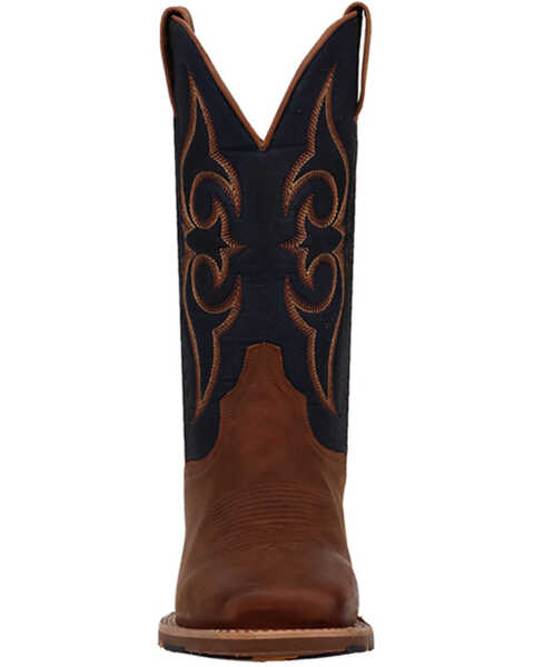 Image #4 - Dan Post Men's 13" Performance Western Boots - Broad Square Toe , Distressed Brown, hi-res
