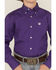 Image #3 - Cinch Boys' Solid Long Sleeve Button-Down Western Shirt, Purple, hi-res