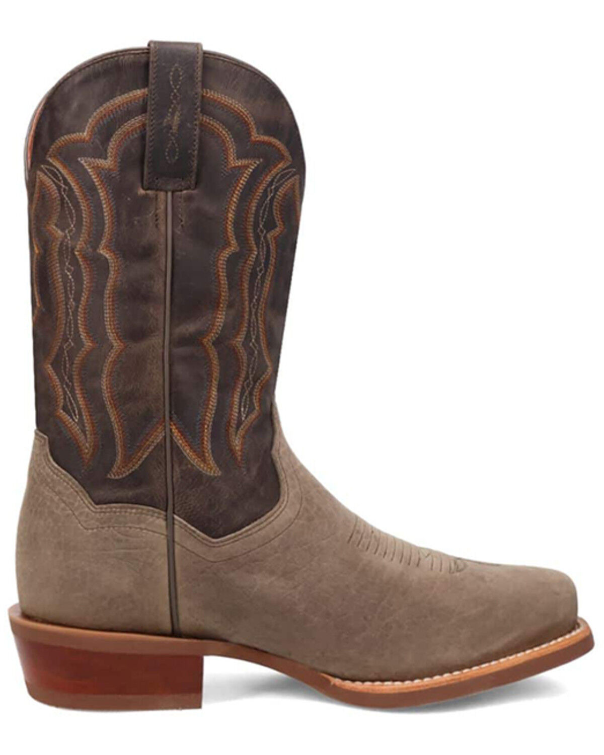 Image #2 - Dan Post Men's Creed Western Boots - Square Toe, Grey, hi-res