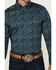 Image #3 - Cody James Men's Lasso Paisley Print Long Sleeve Button-Down Stretch Western Shirt, Blue, hi-res