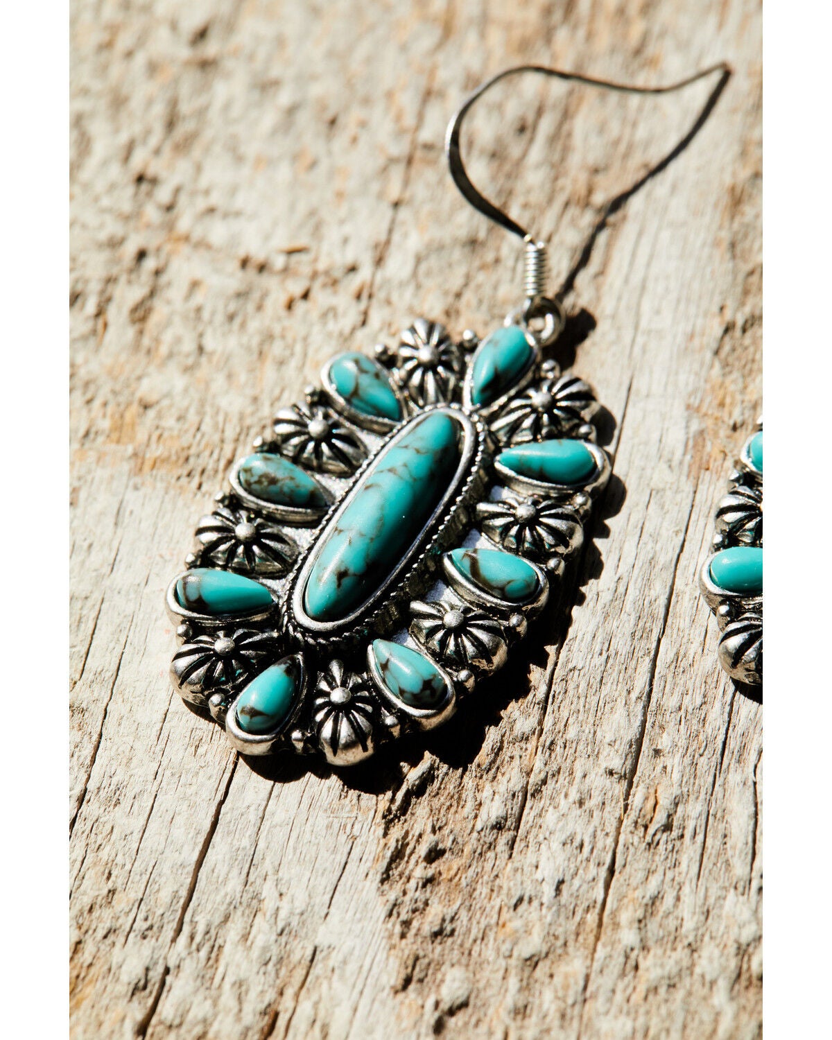 Image #2 - Idyllwind Women's Bryana Concho Earrings, Turquoise, hi-res