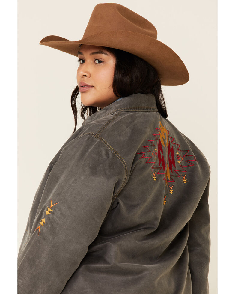 Outback Trading Co. Women's Ash Lightweight Shirt Jacket - Plus, Black, hi-res
