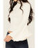 Image #3 - Shyanne Women's Rib Knit Mock Neck Bell Sleeve Top, Cream, hi-res
