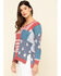 Tasha Polizzi Women's Flag Patch Pullover, Multi, hi-res
