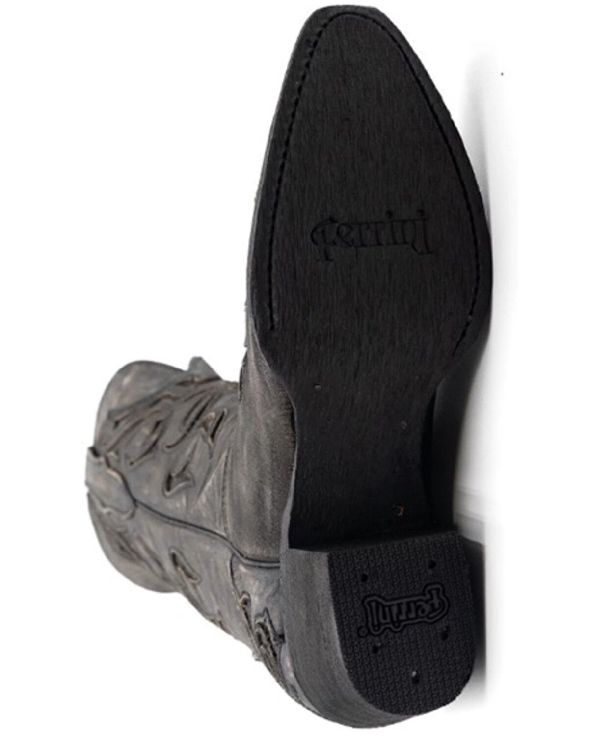 Image #7 - Ferrini Women's Sasha Western Boots - Snip Toe, Charcoal, hi-res
