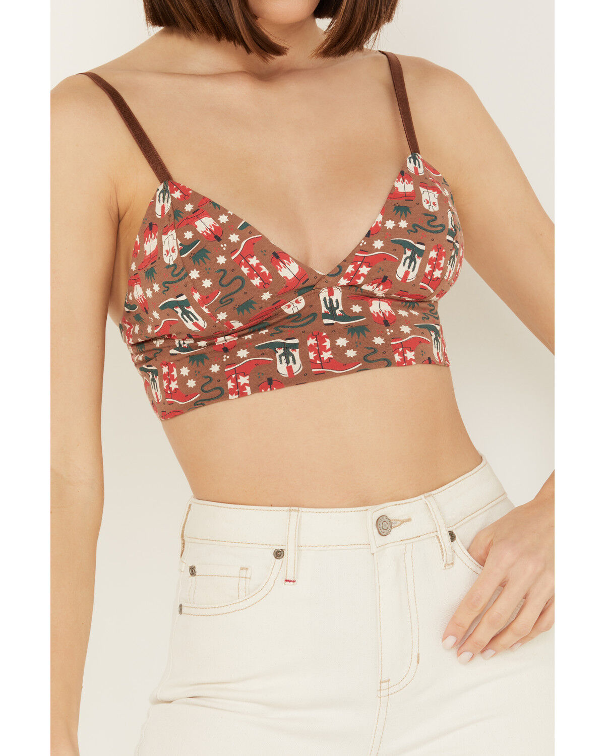 Image #3 - Discreture Women's Longline Bralette, Multi, hi-res