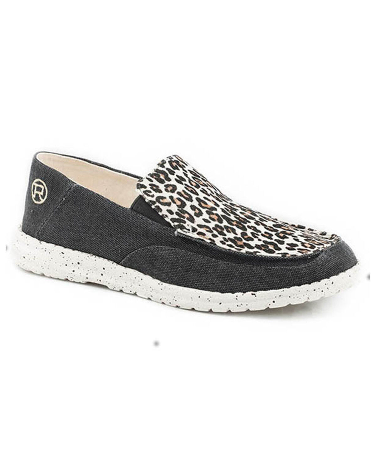 Image #1 - Roper Women's Hang Loose Slip-On Causal Shoes - Moc Toe, Black, hi-res