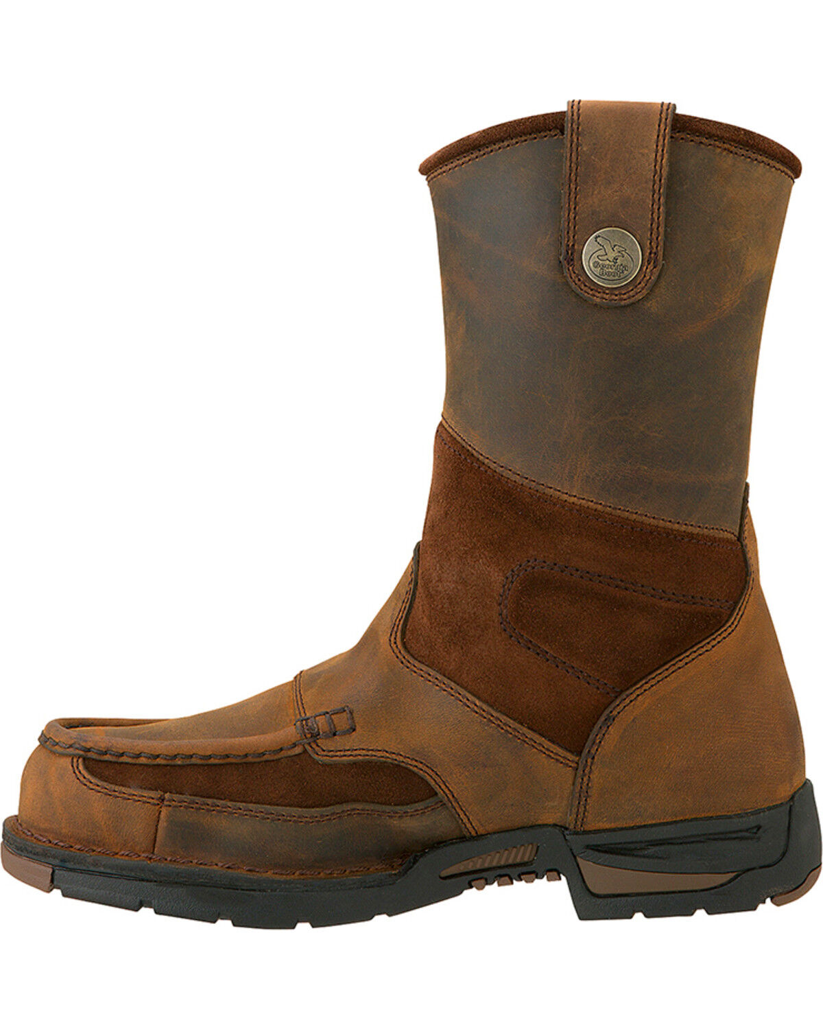 Image #3 - Georgia Boot Men's Athens Wellington Boots - Steel Toe, Brown, hi-res