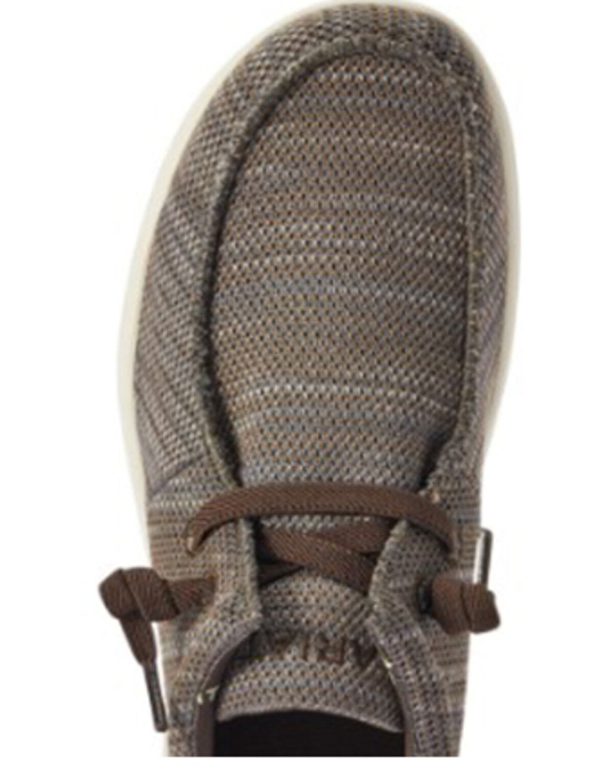 Image #4 - Ariat Men's Heathered Southwestern Print Casual Hilo - Moc Toe, Brown, hi-res