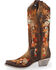 Image #3 - Corral Women's Floral Embroidered Lamb Western Boots - Snip Toe, Chocolate, hi-res