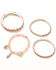Image #1 - Lainey Wilson Women's Atta Girl Bracelet Set - 4 Pack, Gold, hi-res